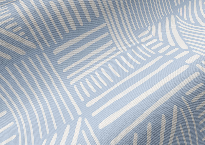 Irregular Tiles, Ice Blue - Twist&Fit Roller Blind - Image 4